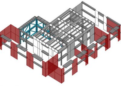Modello FEM della struttura allo stato di progetto
