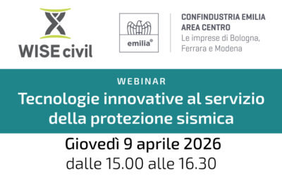 WEBINAR: Tecnologie innovative al servizio della protezione sismica