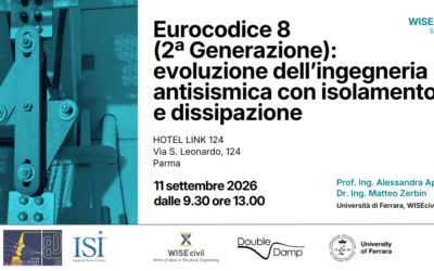 Seminario – Eurocodice 8 (2ª Generazione): evoluzione dell’ingegneria antisismica con isolamento e dissipazione