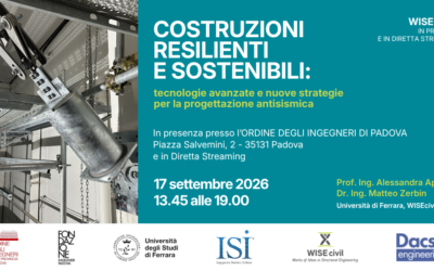 Costruzioni resilienti e sostenibili: tecnologie avanzate e nuove strategie per la progettazione antisismica